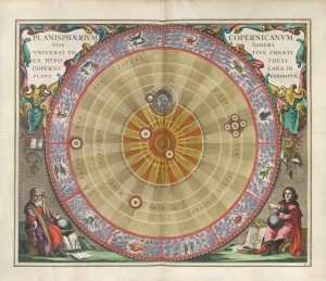 Andreas Cellarius, Planisphaerium Copernicanum, 1660