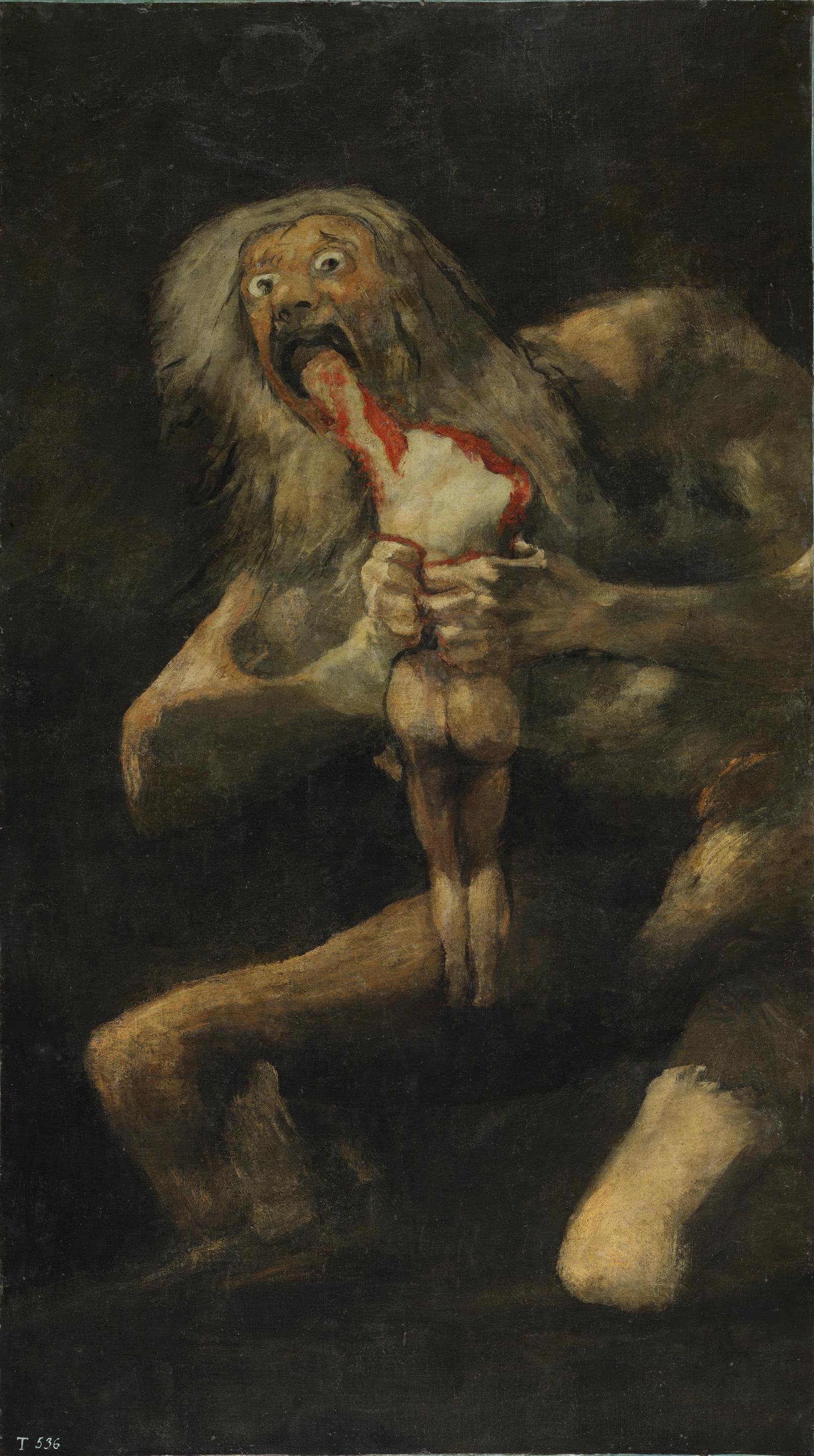 Francisco de Goya, Saturno devorando seu filho, 1819-1823